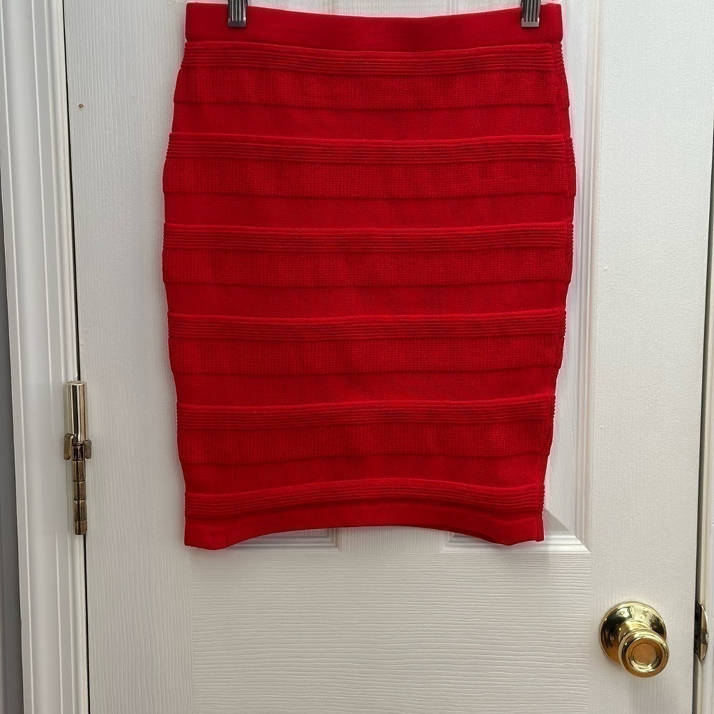 ASTR red‎ knit skirt size large  #s1102